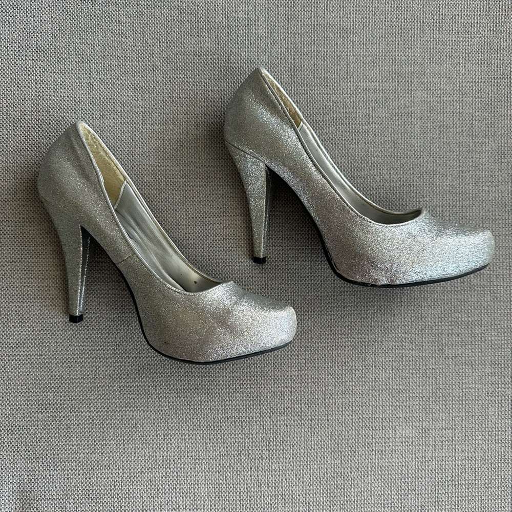 Sarah Jayne Elegant Silver High Heels